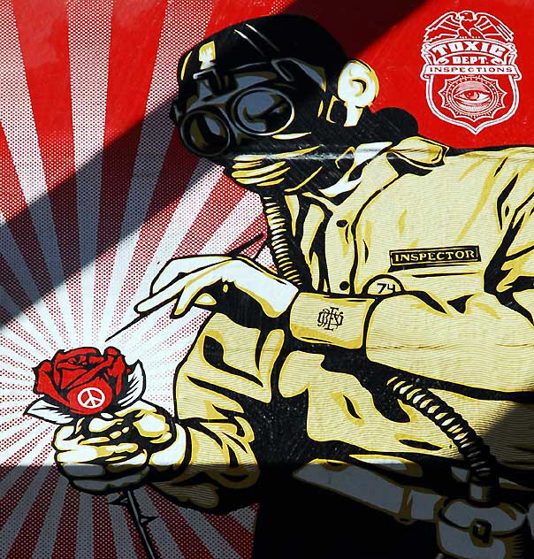 Obey Giant poster, Lincoln Boulevard, Venice Obey Giant poster, Lincoln Boulevard, Venice