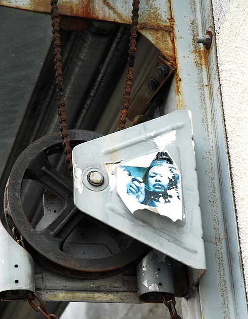Sticker on pulley