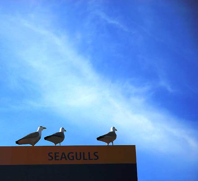 Bird billboard, Melrose Avenue (for Office Max)