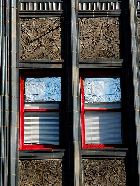 Art Deco windows, Hollywood Boulevard at Wilcox