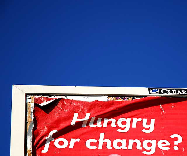 Wendy's billboard on La Brea Boulevard in Hollywood - Hungry for Change?