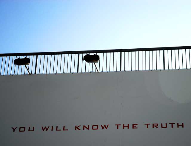 Hollywood billboard - You Will Know the Truth