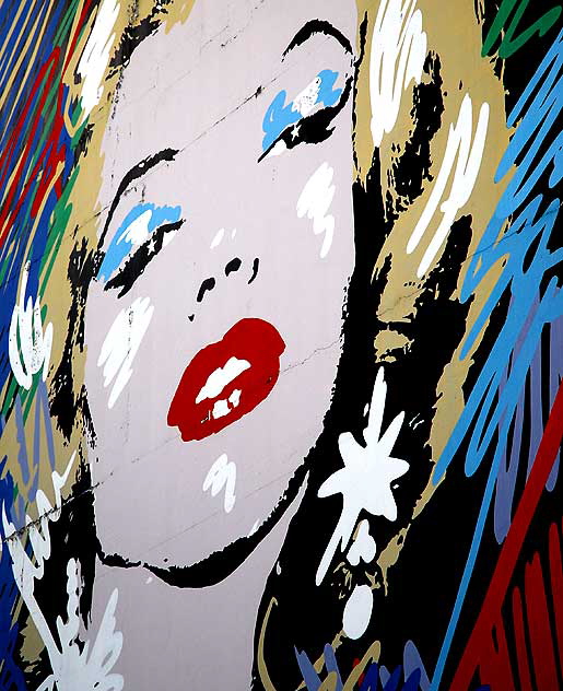 Marilyn Monroe mural off La Brea Boulevard in Hollywood 