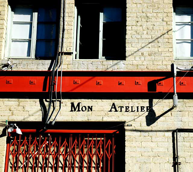 Rear of Mon Atelier, North La Brea Boulevard