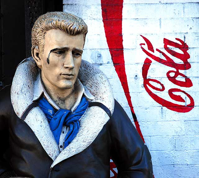 James Dean figure, Hollywood Boulevard at Sycamore