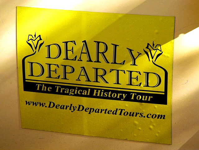 Dearly Departed tours… 