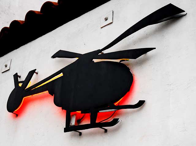 Black Helicopter (with neon), Sunset Boulevard