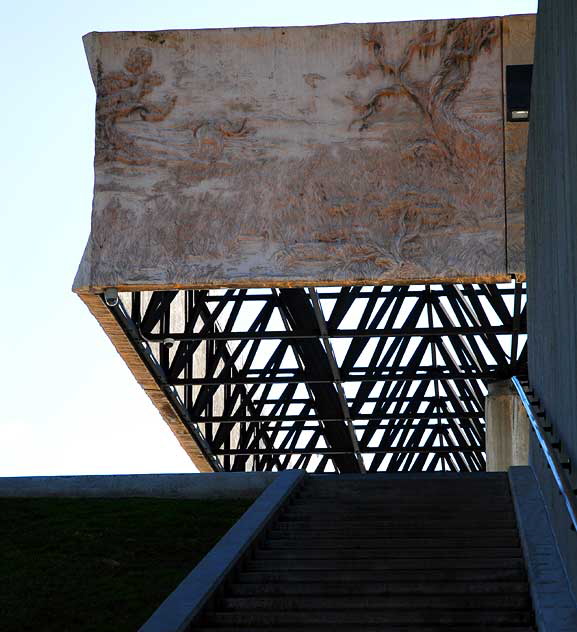 Frieze at the Page Museum at the La Brea Tar Pits, Wilshire Boulevard, Los Angeles