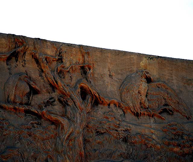 Frieze at the Page Museum at the La Brea Tar Pits, Wilshire Boulevard, Los Angeles