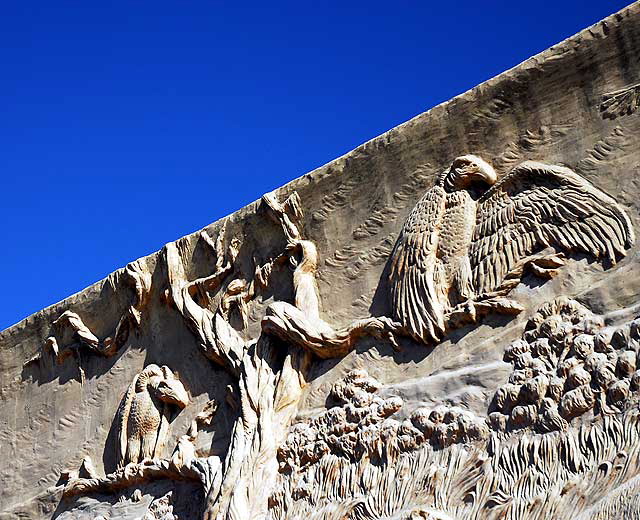 Frieze at the Page Museum at the La Brea Tar Pits, Wilshire Boulevard, Los Angeles