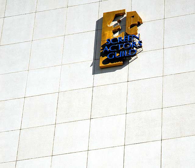 Screen Actors Guild logo, Wilshire Boulevard