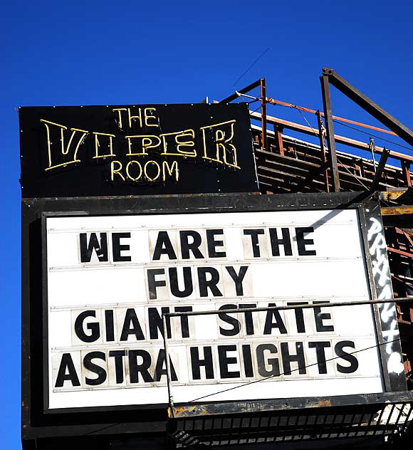 Viper Room marquee, Sunset Strip, West Hollywood
