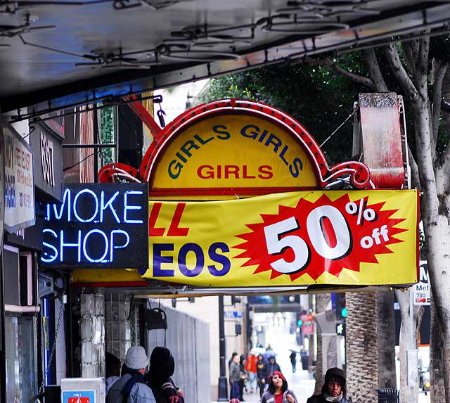 "Girls 50% Off" - Vine Theater, Hollywood Boulevard