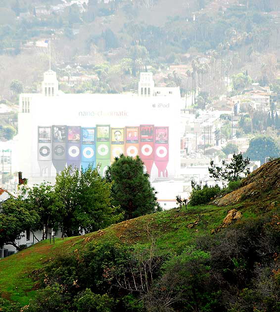 Hollywood from Mulholland Drive on a rainy day