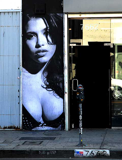 Boob Lady, storefront, Melrose Avenue