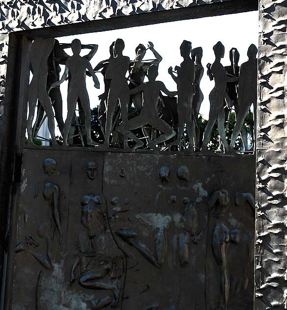 The Dance Door, a bronze sculpture created in 1978 by Robert Graham -- Plaza at Los Angeles Music Center
