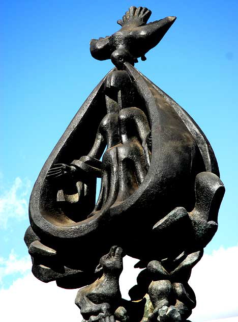 "Peace on Earth" by Jacques Lipchitz, 1969 - Plaza at Los Angeles Music Center