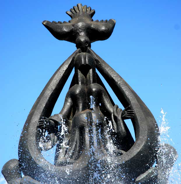 "Peace on Earth" by Jacques Lipchitz, 1969 - Plaza at Los Angeles Music Center