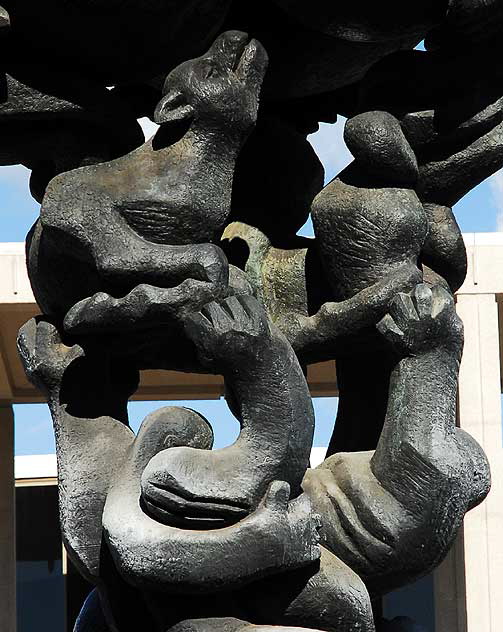 "Peace on Earth" by Jacques Lipchitz, 1969 - Plaza at Los Angeles Music Center