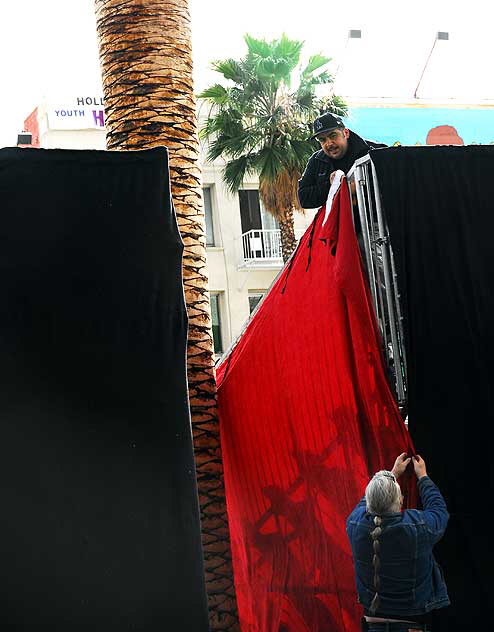 Oscar preparations on Hollywood Boulevard, Tuesday, February 17, 2009