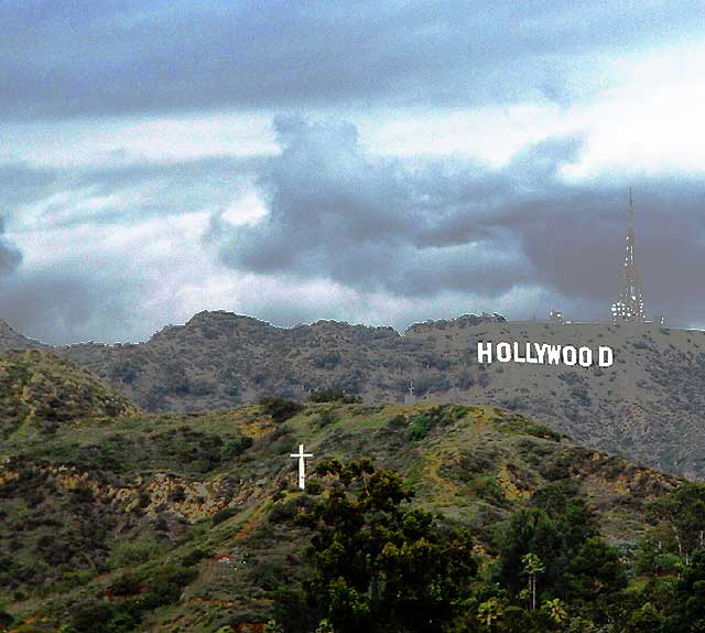 Hollywood Sign and Cross