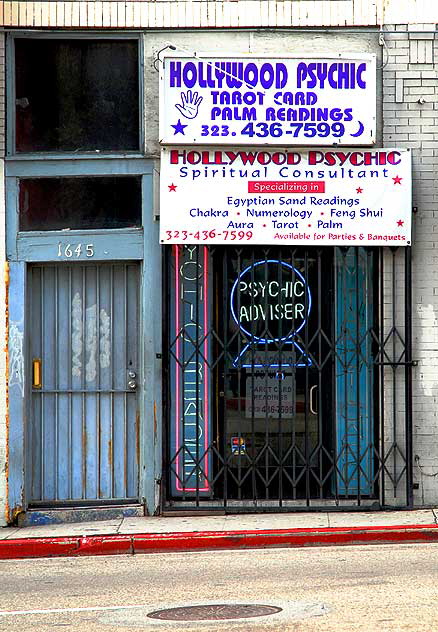 Psychic Shop, La Brea Boulevard at Hollywood Boulevard