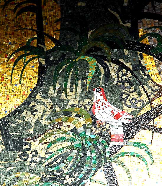 Untitled mosaic mural by Millard Sheets, 9145 Wilshire at Oakhurst, Beverly Hills   