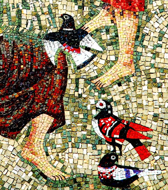 Untitled mosaic mural by Millard Sheets, 9145 Wilshire at Oakhurst, Beverly Hills   