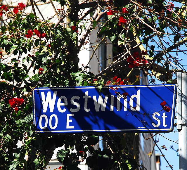 Street sign, Marina Peninsula
