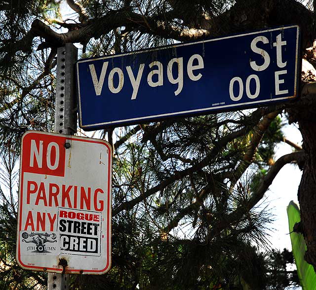 Street sign, Marina Peninsula