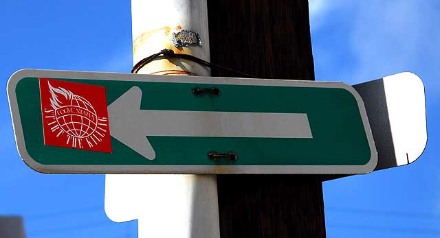 Street sign, Marina Peninsula