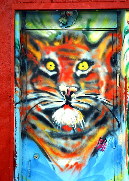 "Tiger Door" at the On Fire Grill, Melrose Avenue
