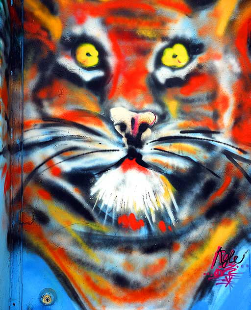 "Tiger Door" at the On Fire Grill, Melrose Avenue