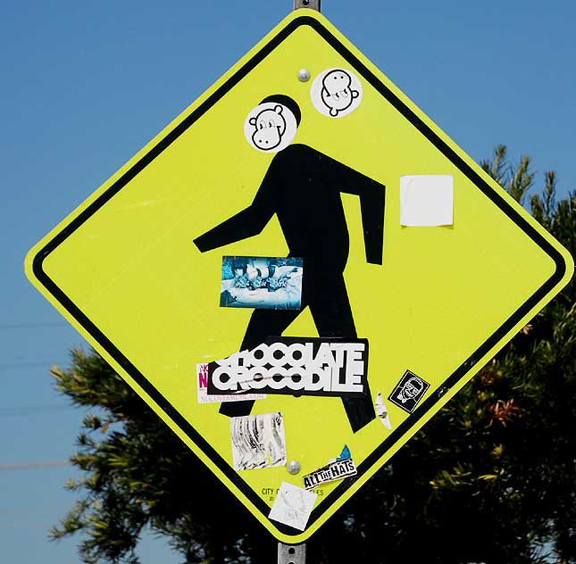 Street sign, Fairfax, just north of Melrose