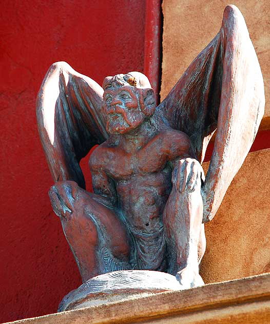 Restaurant gargoyle, Washington Boulevard, Venice Beach