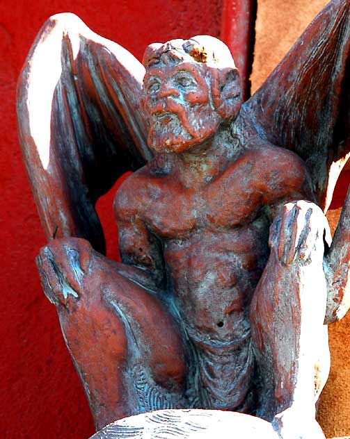 Restaurant gargoyle, Washington Boulevard, Venice Beach