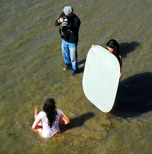 Wet t-shirt shoot at the Venice Pier, Tuesday, March 3, 2009 