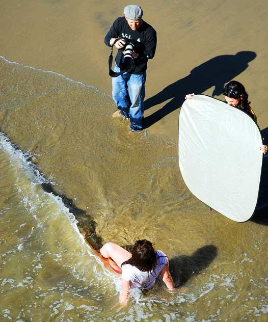 Wet t-shirt shoot at the Venice Pier, Tuesday, March 3, 2009 