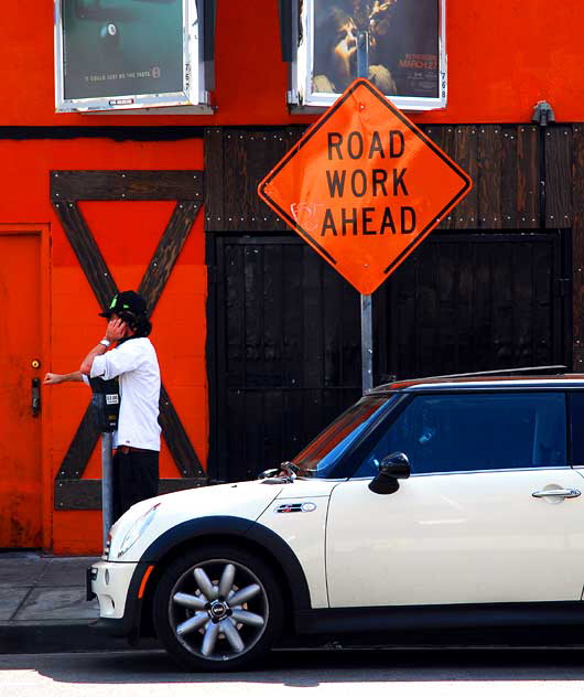 The JAS Mini Cooper parked in Hollywood 