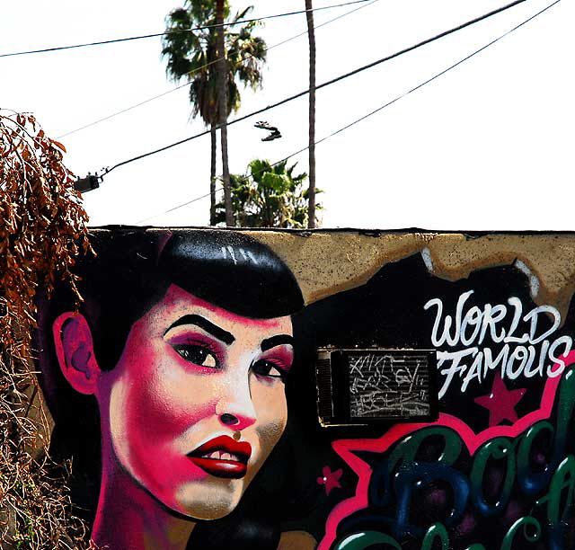 World Famous - mural at tattoo shop, Melrose Avenue