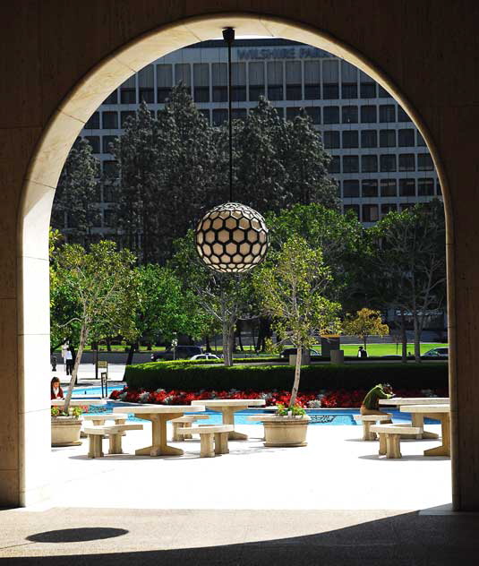 Floating Balls - bank building in the Wilshire District