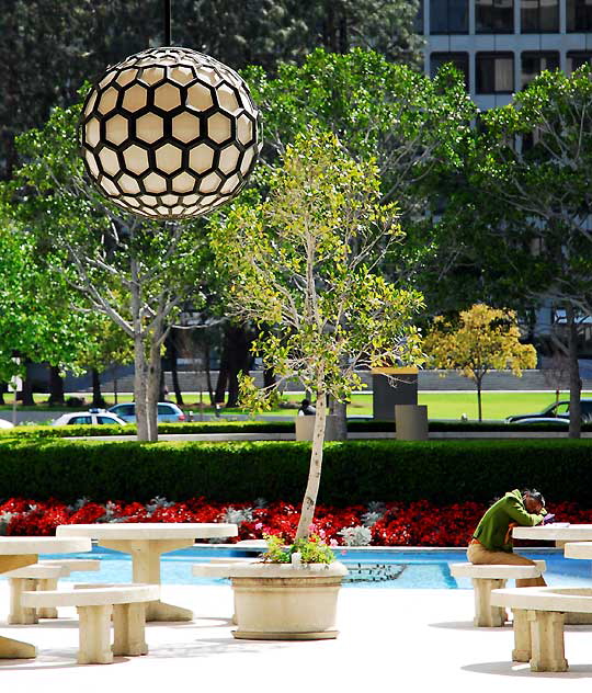 Floating Balls - bank building in the Wilshire District