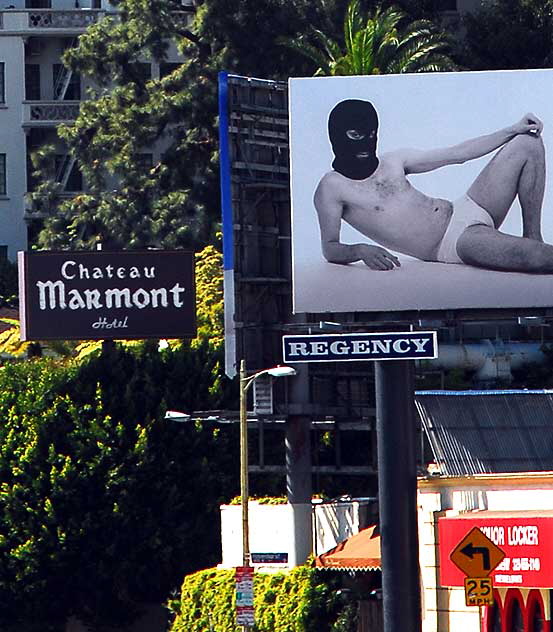 Chateau Marmont and odd billboard