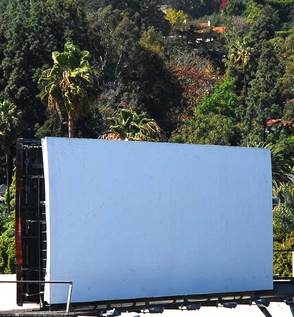 Blank billboard, Sunset and Crescent Heights  