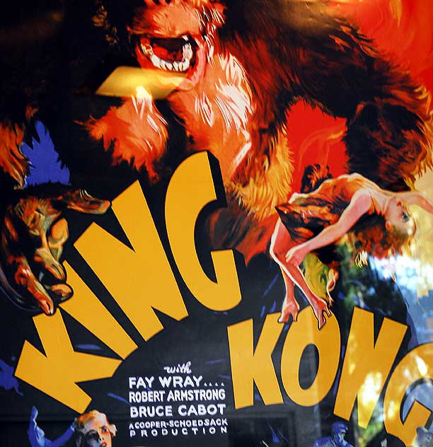 King Kong poster for sale in the window of Larry Edmunds Rare Books, Hollywood Boulevard