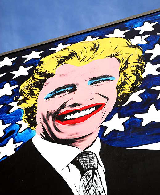 Obama transformed - graphic at Sunset and Gower