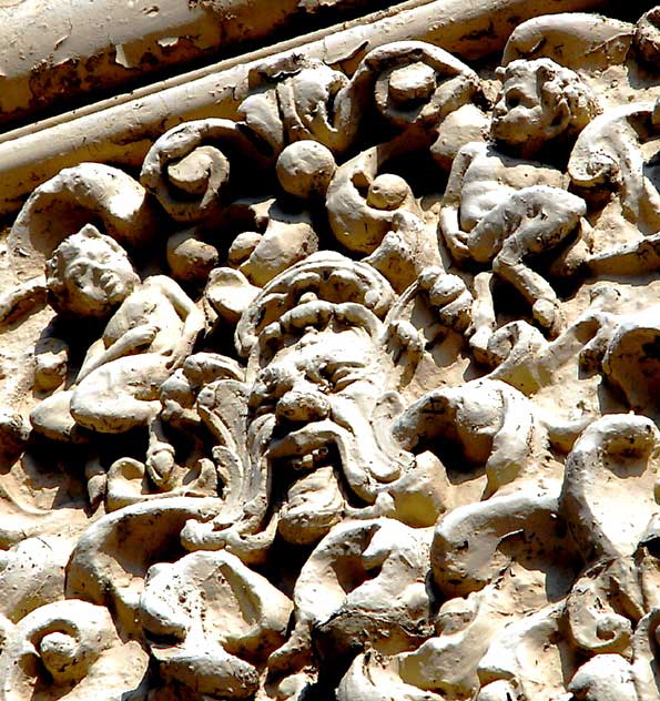 Satyr frieze on Mission-Revival building, Wilshire Boulevard Satyr frieze on Mission-Revival building, Wilshire Boulevard