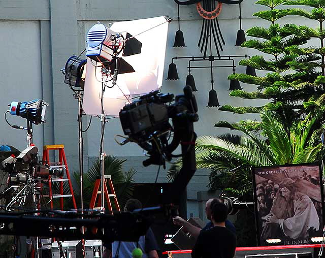 Setting up for the premiere of "The Cross: The Arthur Blessitt Story" - Tuesday, March 24, 2009, Grauman's Chinese Theatre in Hollywood