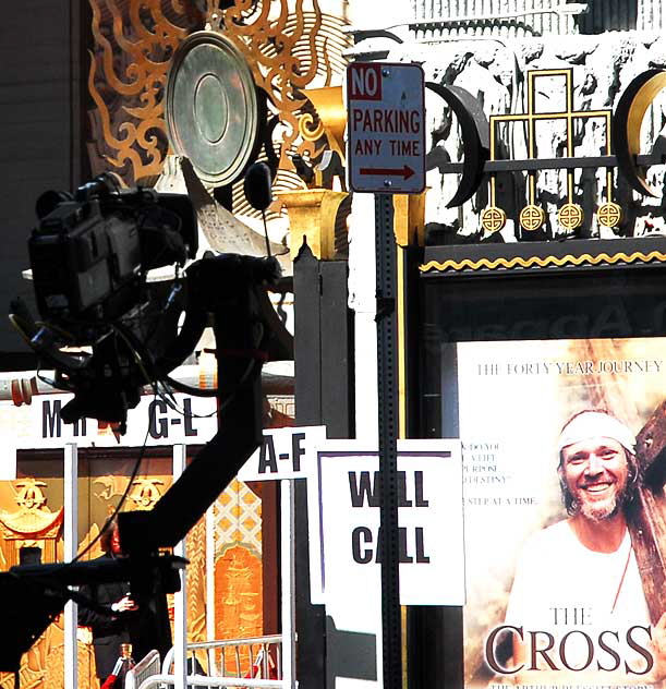 Setting up for the premiere of "The Cross: The Arthur Blessitt Story" - Tuesday, March 24, 2009, Grauman's Chinese Theatre in Hollywood