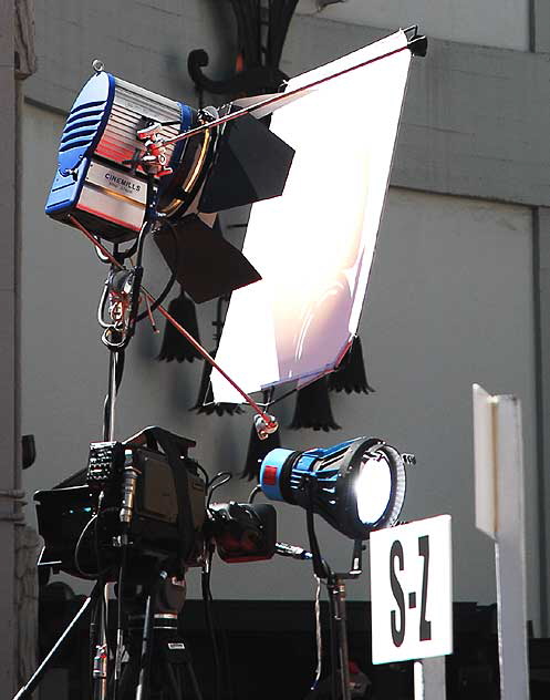 Setting up for the premiere of "The Cross: The Arthur Blessitt Story" - Tuesday, March 24, 2009, Grauman's Chinese Theatre in Hollywood